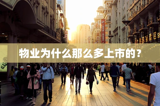 物业为什么那么多上市的？