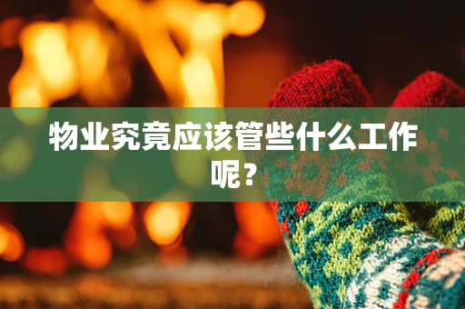 物业究竟应该管些什么工作呢？