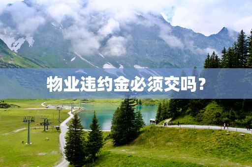 物业违约金必须交吗？