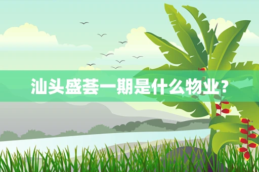 汕头盛荟一期是什么物业？