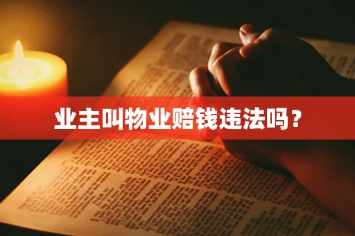 业主叫物业赔钱违法吗？