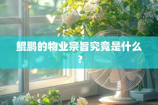 鲲鹏的物业宗旨究竟是什么？