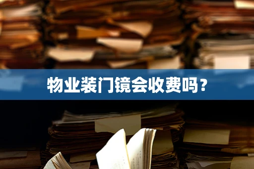 物业装门镜会收费吗？