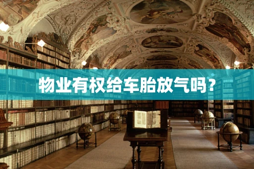 物业有权给车胎放气吗？