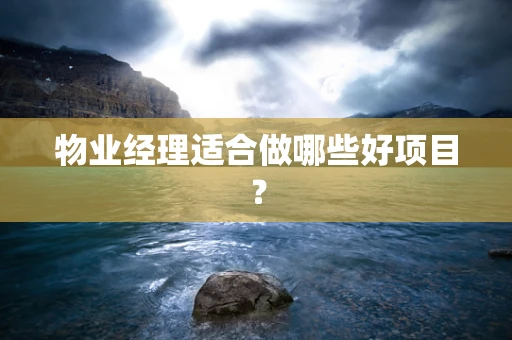 物业经理适合做哪些好项目？