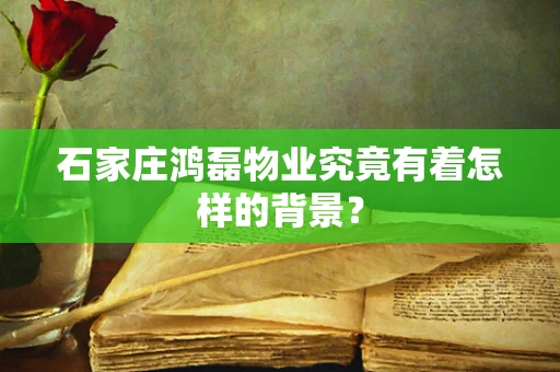 石家庄鸿磊物业究竟有着怎样的背景？
