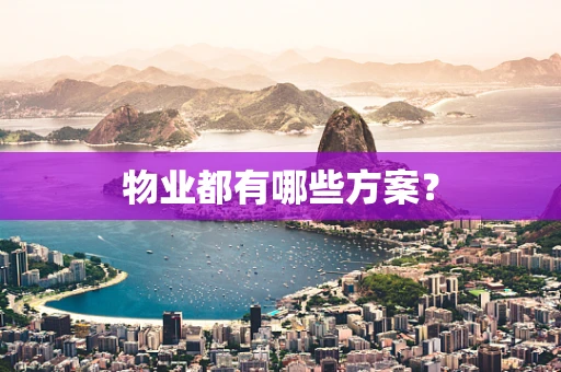物业都有哪些方案？