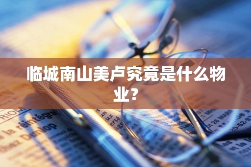 临城南山美卢究竟是什么物业？