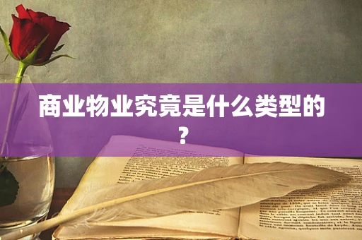 商业物业究竟是什么类型的？