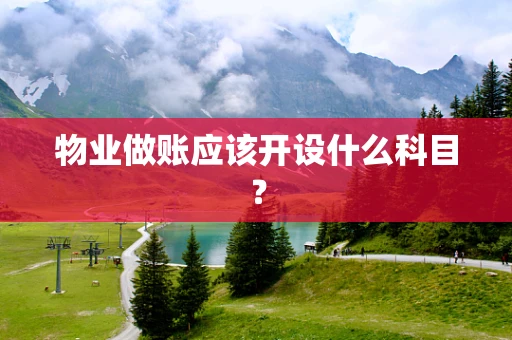 物业做账应该开设什么科目？