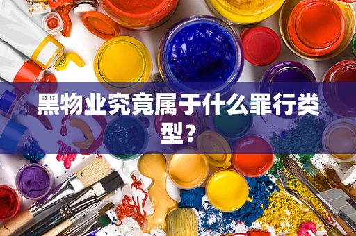 黑物业究竟属于什么罪行类型？