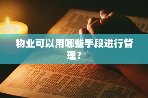 物业可以用哪些手段进行管理？