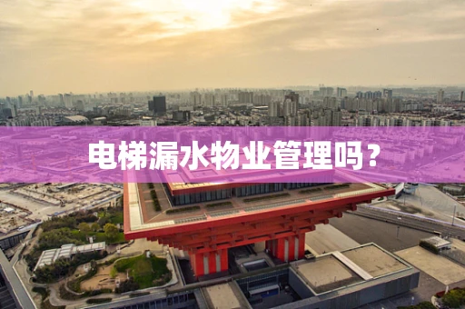 电梯漏水物业管理吗？