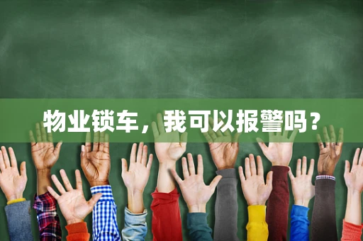 物业锁车，我可以报警吗？