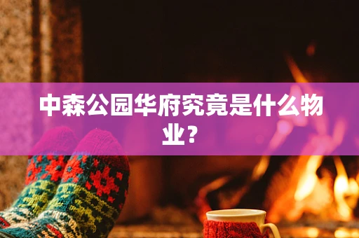 中森公园华府究竟是什么物业？